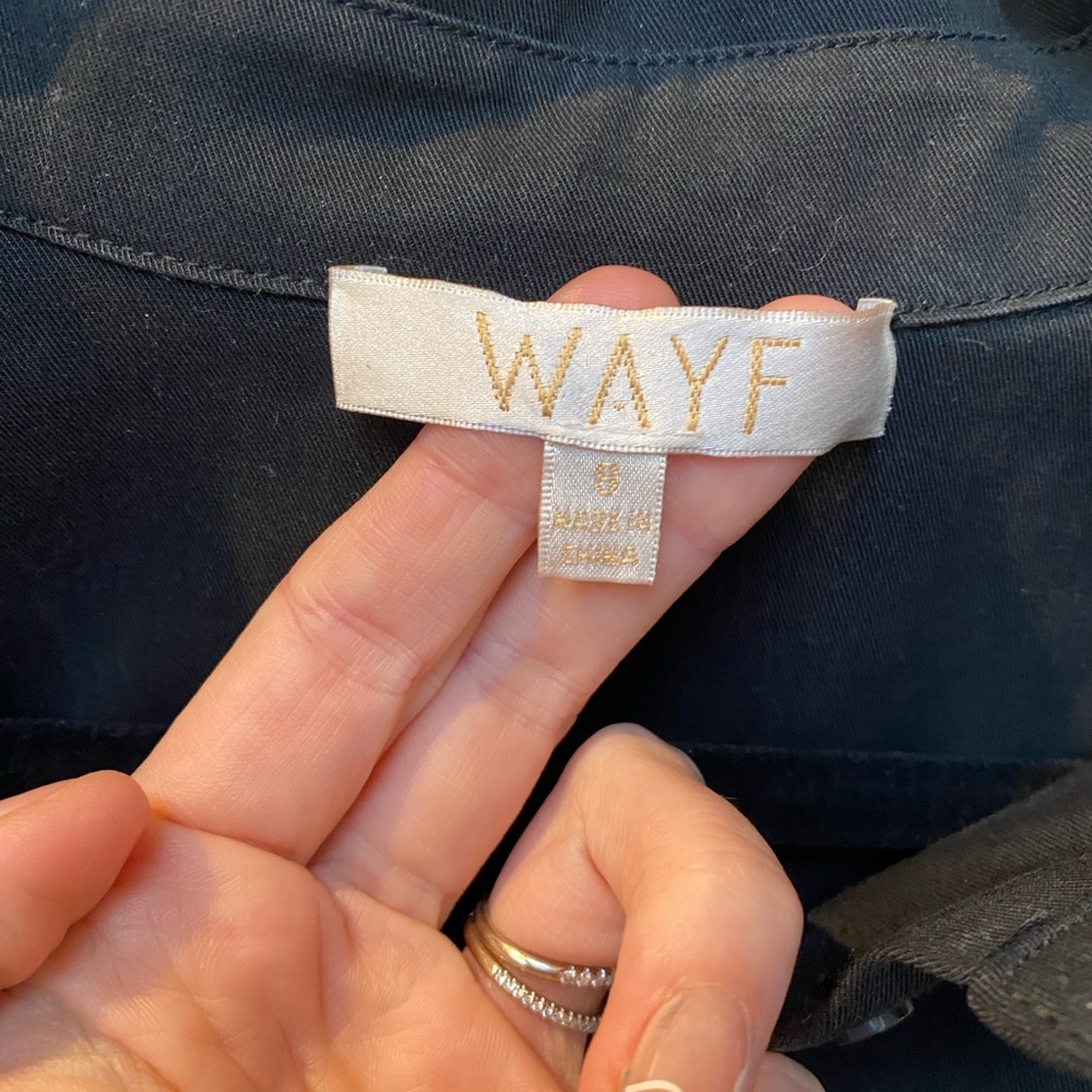 WAYF black Georgia Mini button down Shirt Dress - Picture 5 of 7